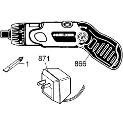 9078A Type 1 3.6v Screwdriver 1 Unid.