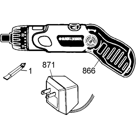 9078A Type 1 3.6v Screwdriver