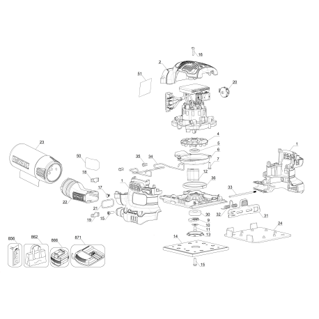 DCW200D1 Type 1 20vmx 1/4 Sht Sndr K