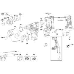 DCH213L2 Tipo 1 20v Hammer 1 Unid.