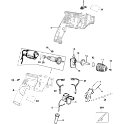 KR550 Type 1 1/2 Hammer Drill 2 Unid.