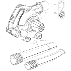 98021SE Type 1 Lsw36 - 40v Cordless Swee