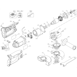 DC410K Tipo 1 18v Grinder 1 Unid.