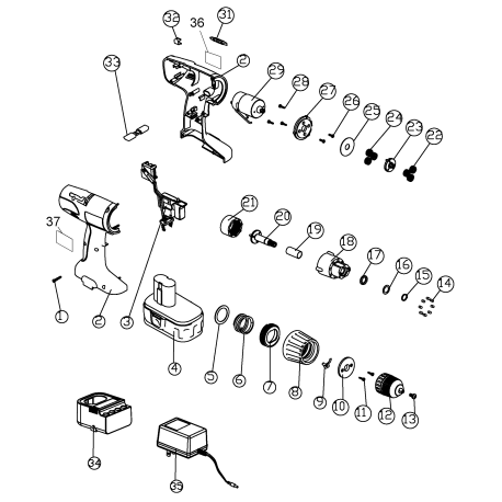 CD961K Type 1 9.6v Drill