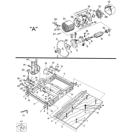 1712 Tipo 1 10in Com Radial Arm Saw