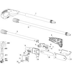 NPP2018B Tipo 1 18v Pole Saw 2 Unid.