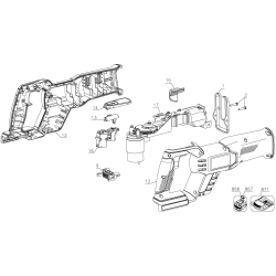 PC1800RS Type 1 Pc 18v Nicd Recip Saw 1 Unid.