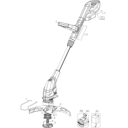 NST2118 Tipo 1 18v String Trimmer 1 Unid.