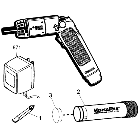 VP760 Type 1 Pivot Driver Screwdriver