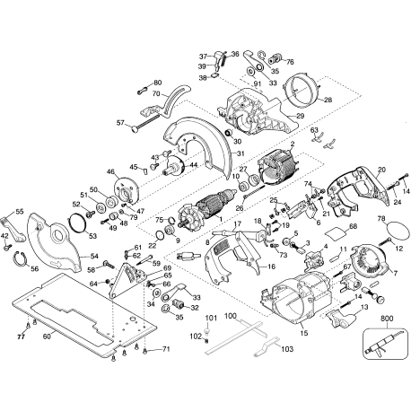 DW389-AU Tipo 1 9-1/4 Cir. Saw - Austral