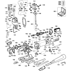 DW323KL Tipo 2 Barrel Grip Jig Saw 1 Unid.