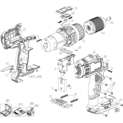 PC18CHD Tipo 1 18v Hammer Drill 1 Unid.