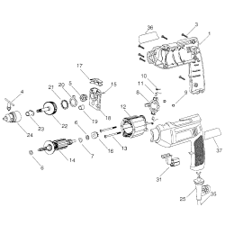 PF200 Tipo 0 3/8 Hammer Drill 1 Unid.