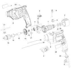 KR506 Tipo 1 3/8 Hammer Drill 1 Unid.