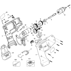 DW942R-45 Type 1 10mm 7.2v Vsr Dril Nz/aus 1 Unid.