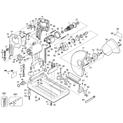 DW870-44 Tipo 1 14 Chopsaw-chile 1 Unid.