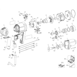 DW293K Type 1 1/2 Impact Wrench 2 Unid.