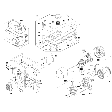 DG2900 Type 1 2900w Gas Generator