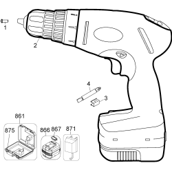 HP1440K Type 1 14.4v Drill/driver 1 Unid.