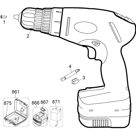 HP1440K Tipo 1 14.4v Drill/driver