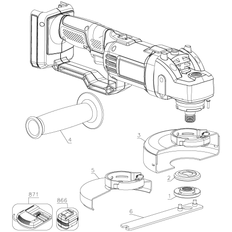 PC18AG Type 1 18v Cut-off Tool