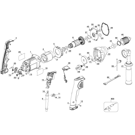 DWD220 Tipo 1 1/2 Drill