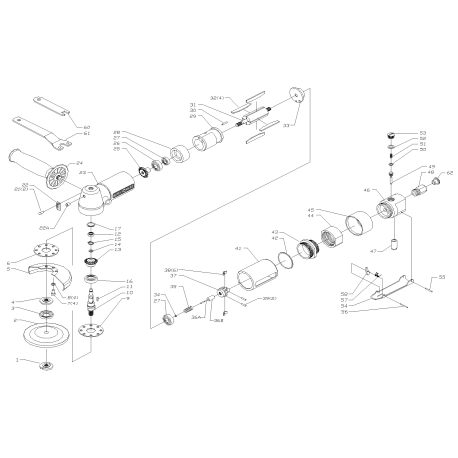 PTX45 Tipo 1 4-1/2 Grinder