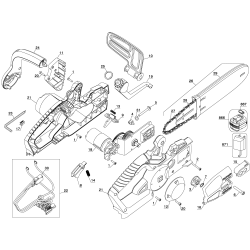 CCS818B Tipo 1 18v Chainsaw, Bare 2 Unid.