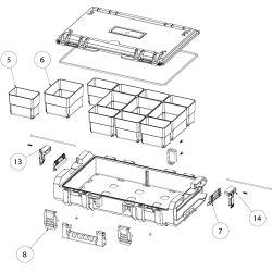 DWST08202 Type 0 Toug Sys 100 Clr Lid 2 Unid.