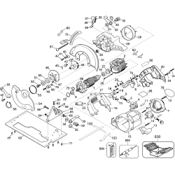 D360-04 Tipo 1 7 1/4 Circular Saw 1 Unid.