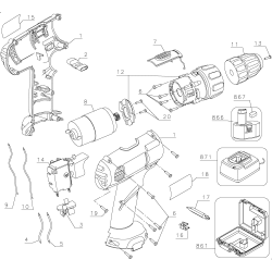 DW926K-2 Type 1 9.6v Drill Kit 2 Unid.