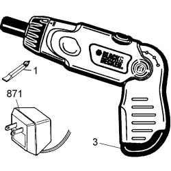 9073 Type 1 2.4v Screwdriver 1 Unid.