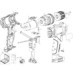 SCH121S1K Type 1 12v Drill 2 Unid.