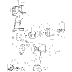 DW056N Tipo 1 18v Impact Wrench 1 Unid.