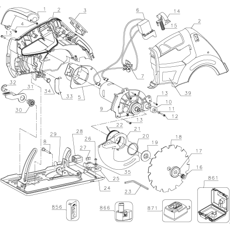 CS156 Type 1 15.6v Circular Saw