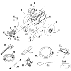 DVH3000 Tipo 0 2600 Psi Pressure Washer 2 Unid.