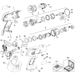 DW972K-2 Type 1 12v Drill/driver 2 Unid.