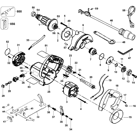 DW861W Tipo 1 Wet Dry Masonry Saw