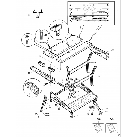 WM750 Type 11 SUPERFICIE DE TRABAJ