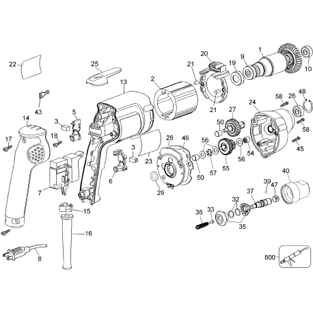 DW277QD Tipo 1 0-2500 Rpm Quick Scrugun