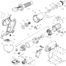 SBA91K Tipo 1 24v Percussion Hammer 1 Unid.