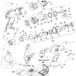 D953K-04 Tipo 1 12.0v Drill Kit 6 Unid.