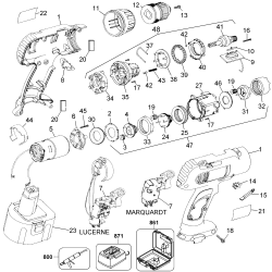 D952K-04 Tipo 1 9.6v Scrudrill Kit 6 Unid.