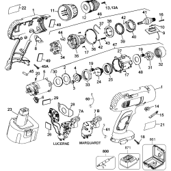 D991K-04 Tipo 1 14.4v Scrudrill Kit 1 Unid.