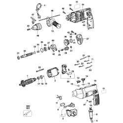 D512-04 Tipo 100 1/2 Vsr Hammer Drill 1 Unid.