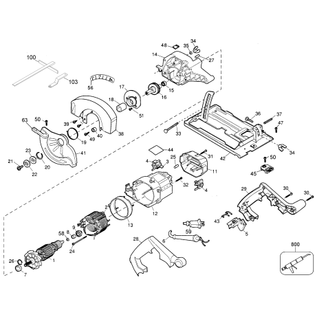 7362 Type 1 2 1/4 Hp Circ.saw