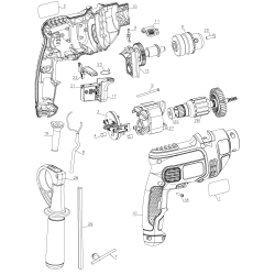 TM700ES Type 1 1/2 In Pro Hammer Drill 7 2 Unid.