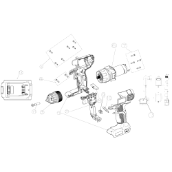 LD120 Type 1 20v Max Li-ion Drill Driv 1 Unid.