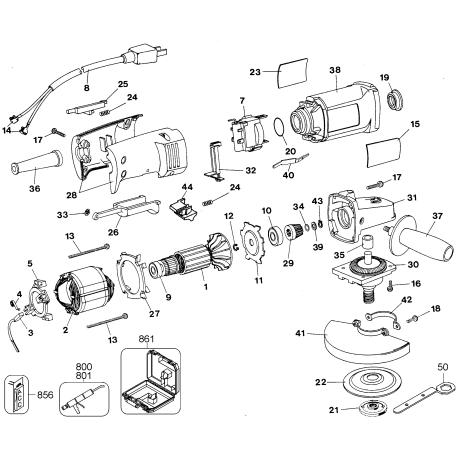 27709 Tipo 1 4-1/2in Grinder Kit