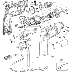 DW100V-45 Tipo 1 10mm Vsr Drill Nz/aust 1 Unid.